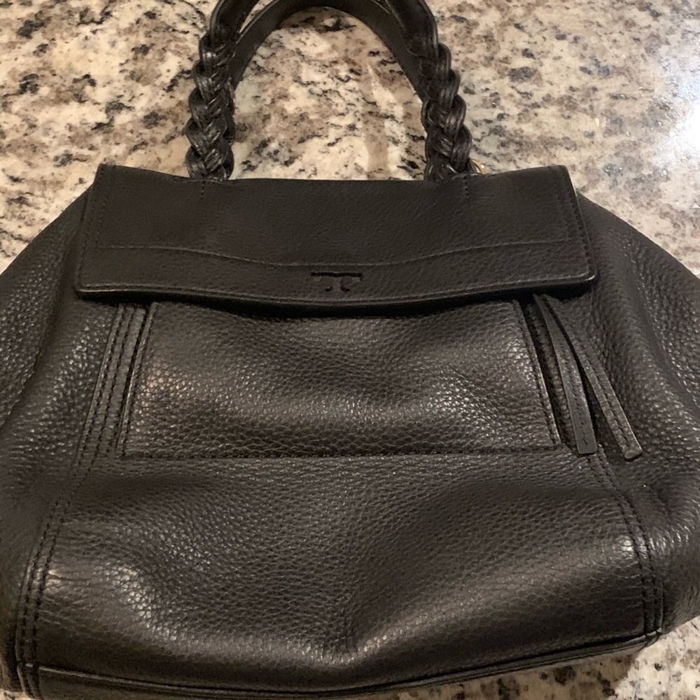 Tory Burch ‘mini half moon’ leather satchel
